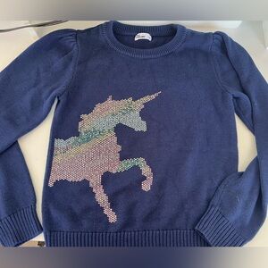 Navy unicorn sweater